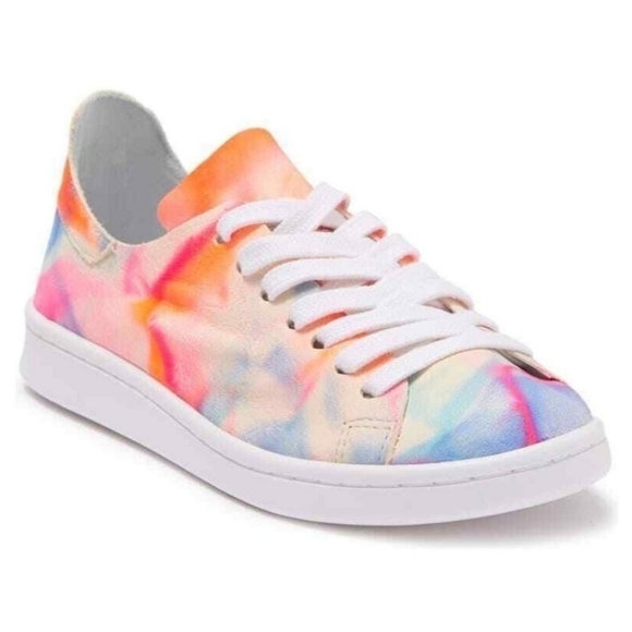 SCHUTZ Shoes - NEW Schutz Ofelia Tie Dye Neon Soft Leather Sneakers